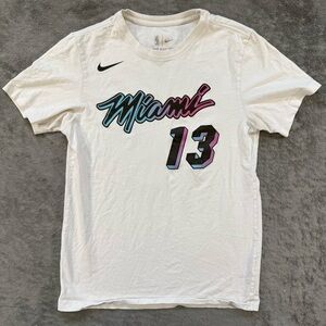 Nike Men’s Miami Heat Vice City NBA T-Shirt Jersey Bam Adebayo 13 Basketball